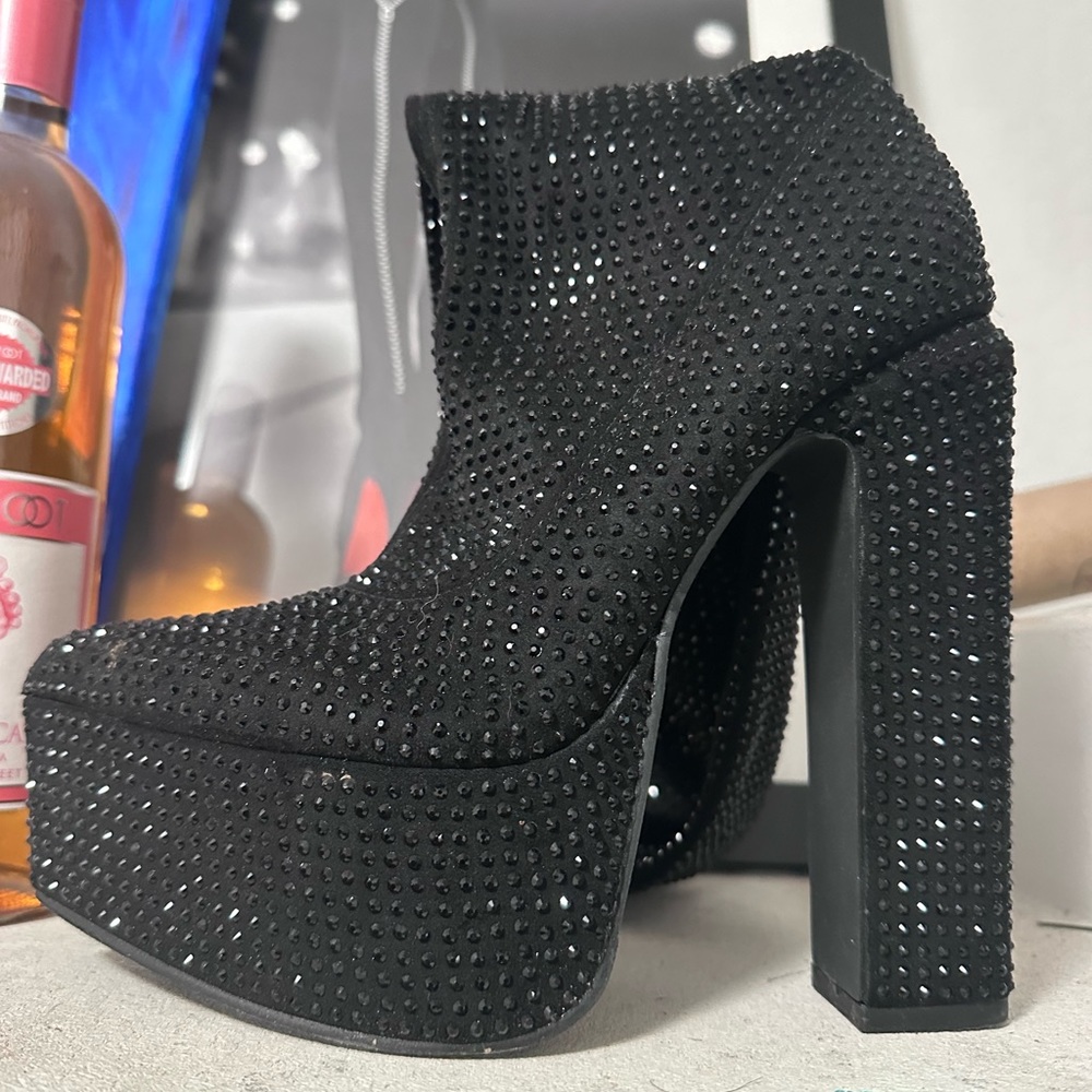 GLAM OVER THE KNEE PLATFORM CHUNKY BOOTS